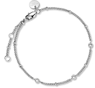 Rosefield Bracciale In Acciaio Con Cristalli Toccombo Jtbts-J431
