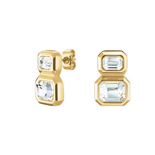 Rosefield Incantevoli Orecchini Placcati Oro Con Cristalli Iconic Jeodg-J1128