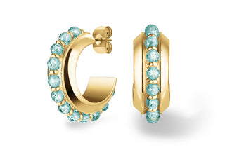 Rosefield Créoles originales plaquées or avec perles Essentials Jebbg-J818 