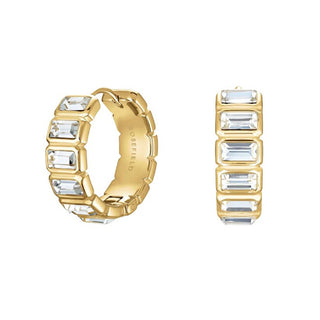 Rosefield Orecchini Placcati Oro Abbaglianti Con Cristalli Iconic Jeohg-J1130