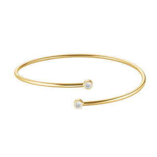 Rosefield Bracciale Massiccio Placcato Oro Con Cristalli Jbdcg-J1213