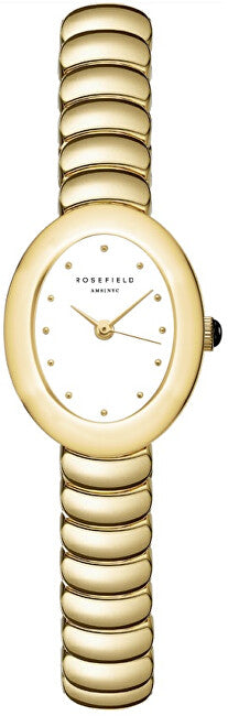 Rosefield Ovale Bianco Opaco Ss Oro Ovwgsg-Ov19