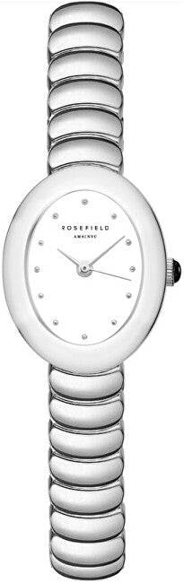 Rosefield Ovale Bianco Opaco Ss Argento Ovwsss-Ov20