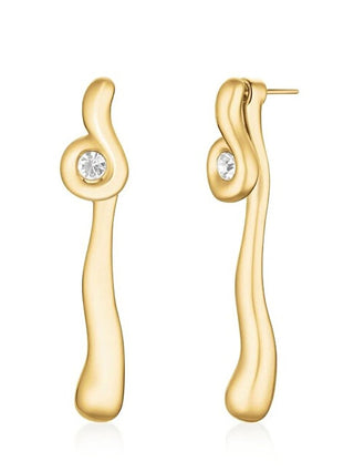 Rosefield Gold-plated 2in1 Wave Orecchini JELWG-J1301