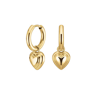 Rosefield Gold-plated Orecchini with hearts 2in1 JEHPG-J985