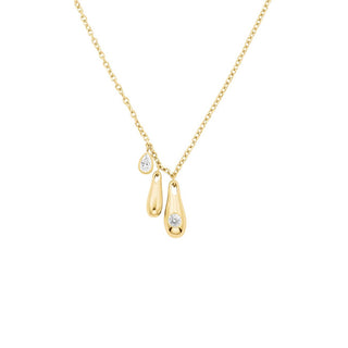 Rosefield Collana Da Donna Placcata Oro Con Cristalli Jnbcg-J1209