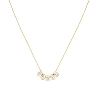 Rosefield Women's Gold-Plated Necklace with Drop Crystals Jncdg-J1177 