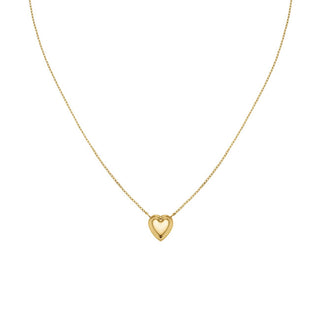 Rosefield Collier plaqué or avec pendentif cœur Jnphg-J1008 