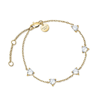 Rosefield Bracciale Placcato Oro Con Cristalli Jbrhg-J1013