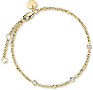 Rosefield Bracciale Placcato Oro Con Cristalli Toccombo Jtbtg-J430