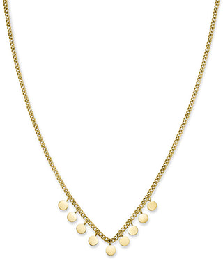 Rosefield Collier en acier plaqué or avec pièces Toccombo Jtnmg-J444 