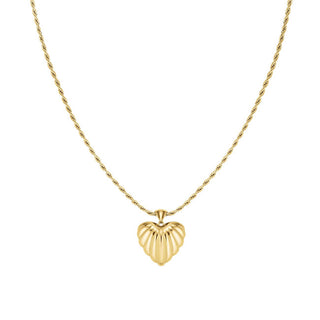 Rosefield Collana Placcata Oro Con Ciondolo A Cuore Jnhpg-J1007