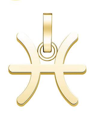 Rosefield Ciondolo Pesci Placcato Oro Il Ciondolo Pe-Gold-Pisces-S