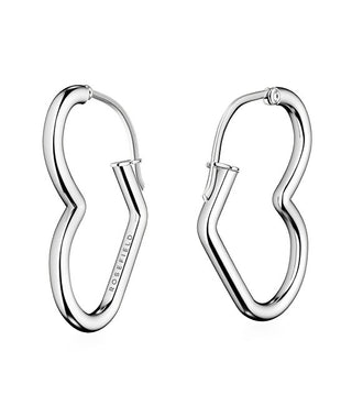Rosefield Orecchini Romantici A Forma Di Cuore In Acciaio Essentials Jehhs-J580