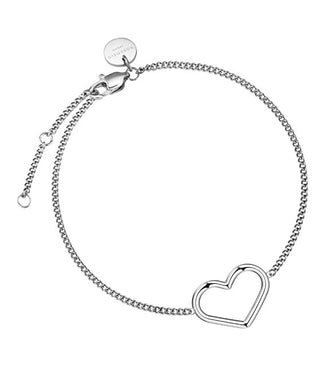 Rosefield Bracciale Romantico In Acciaio Con Cuore Toccombo Jblhs-J536