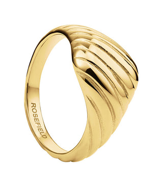 Rosefield Anello In Oro Scanalato Jrrr - Circuito: 50 Mm