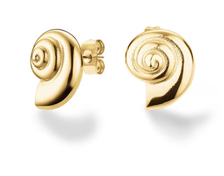 Rosefield Pendientes chapados en oro a juego Shell Essentials Jessg-J822 