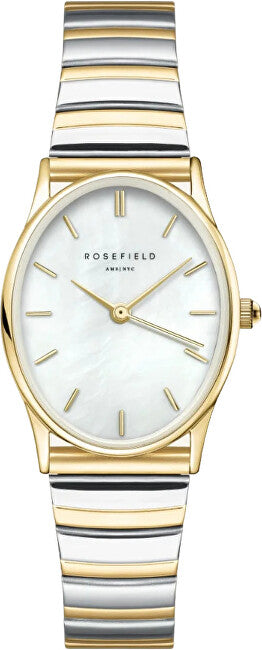 Rosefield The Oval White MOP Half-Moon Steel Duotone OVWDSG-OV17
