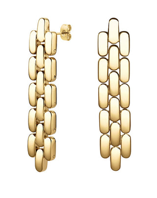 Rosefield Boucles d’oreilles pendantes plaquées or tendance Jellg-J891 