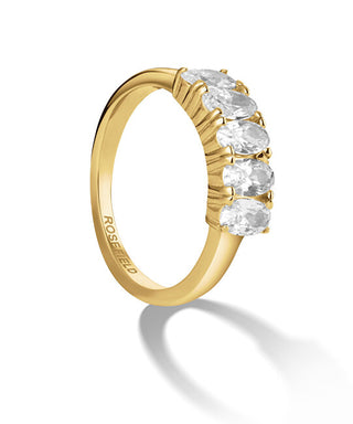 Rosefield Anello Scintillante Placcato Oro Con Zirconi Jrfo - Circuito: 56 Mm