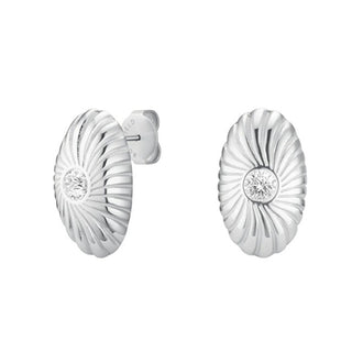 Rosefield Orecchini In Acciaio Con Pendente Solitaire Jebtg-J1203