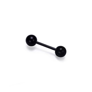 S'Agapõ Orecchino Singolo Piercing Nero Rogue Srg26