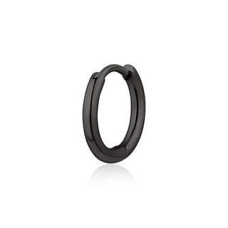 S'Agapõ Orecchino Singolo A Cerchio Nero Rogue Srg29