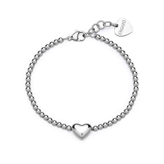 S'Agapõ Bracciale Da Donna Con Perline E Cuore Stellar Sse39