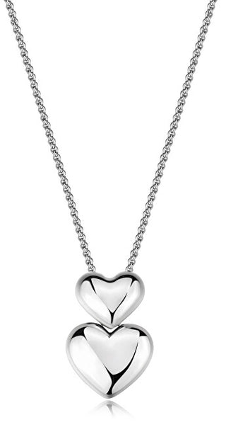 S'agapõ Women's steel Collana Double heart Stellar SSE55