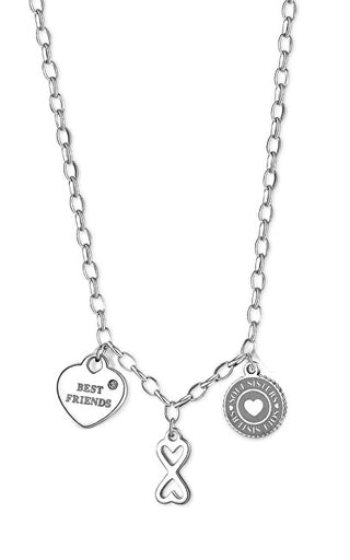 S'Agapõ Collana In Acciaio Da Donna Friendship Happy Shar06