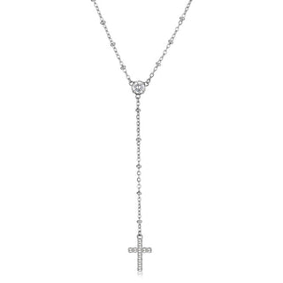 S'Agapõ Collana Da Donna In Acciaio Con Croce Dazzly Sdz136