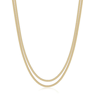 S'agapõ Double gold-plated Collana Hadek Chunky SHK111