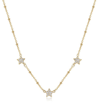S'agapõ Decent Aurora SAR41 Gold Plated Star Collana