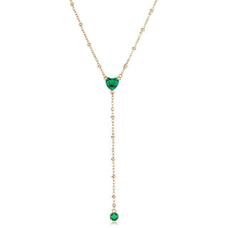 S'agapõ Elegant gold-plated Collana with cubic zirconia Dazzly SDZ135