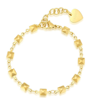 S'Agapõ Elegante Bracelet épais plaqué or Shk32 