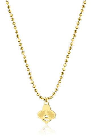 S'Agapõ Collana Giocosa Placcata Oro Bee Smile Ssm008