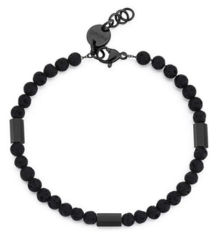 S'Agapõ Bracelet avec perles en pierre de lave Riot Srt14 