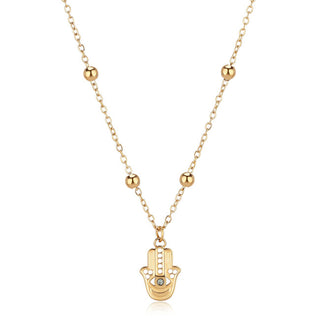 S'Agapõ Collana Di Lusso Hamsa - Mano Di Fatima Strega Swh08