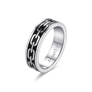 S'Agapõ Anello In Acciaio Massiccio Per Uomo Ripple Srp37 - Circuito: 65 Mm