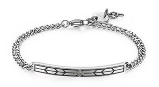 S'Agapõ Bracelet pour homme moderne en acier Spd13 