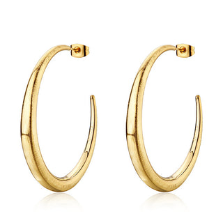 S'agapõ Modern gold-plated hoop Orecchini Chunky SHK121