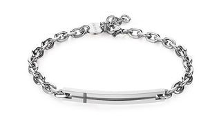 S'Agapõ Pulsera para hombre sin Tempo de acero Current Spd20 