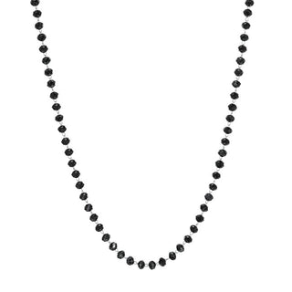 S'agapõ Collana with black beads Happy SHAC52