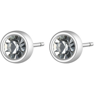 S'Agapõ Boucles d'oreilles en acier avec cristaux Click Sck21 