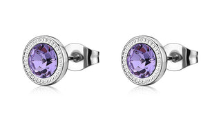 S'agapõ Steel balls con purple crystal Lucky Light SKT68
