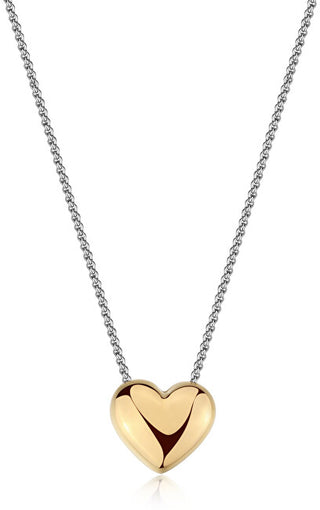 S'agapõ Steel bicolor Collana da donna Heart Stellar SSE56