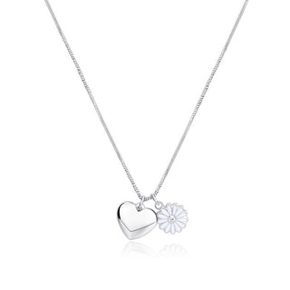 S'agapõ Delicate Heart and Daisy Collana Feelings SFE01