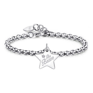 S'Agapõ Pulsera de acero Be Brave Be My Always Sbm35 
