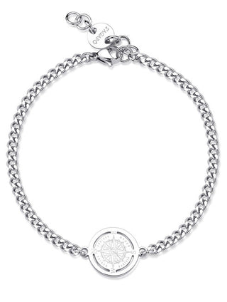 S'Agapõ Bracciale In Acciaio Per Uomo Compass Rebel Srb12