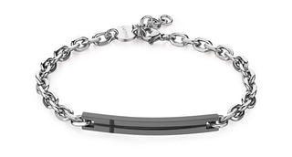 S'Agapõ Elegante Bracciale In Acciaio Per Uomo Current Spd22